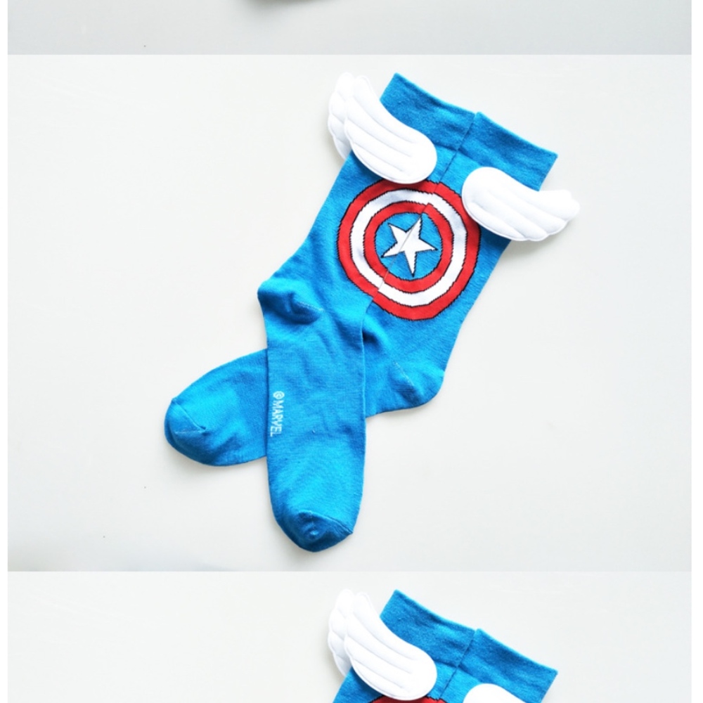 Captain America Marvel Socks 3D Any 4 Pair for $32